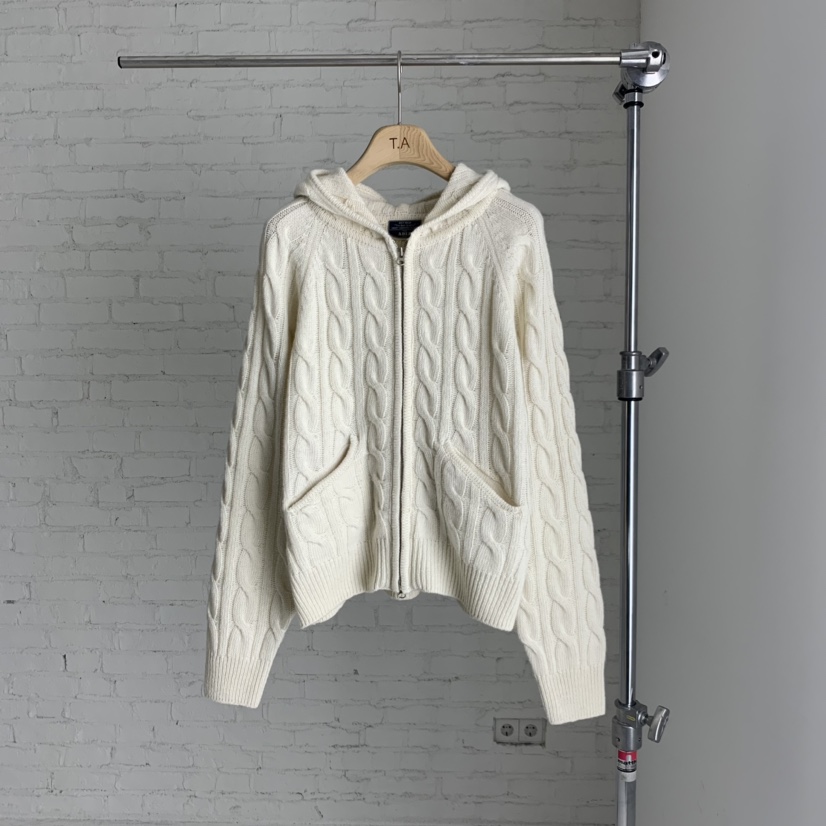 THE ABLE韓國直郵㊣女士新款人氣職業推薦真品毛衣連帽拉鏈衫THE ABLE/TA毛衣圖色1