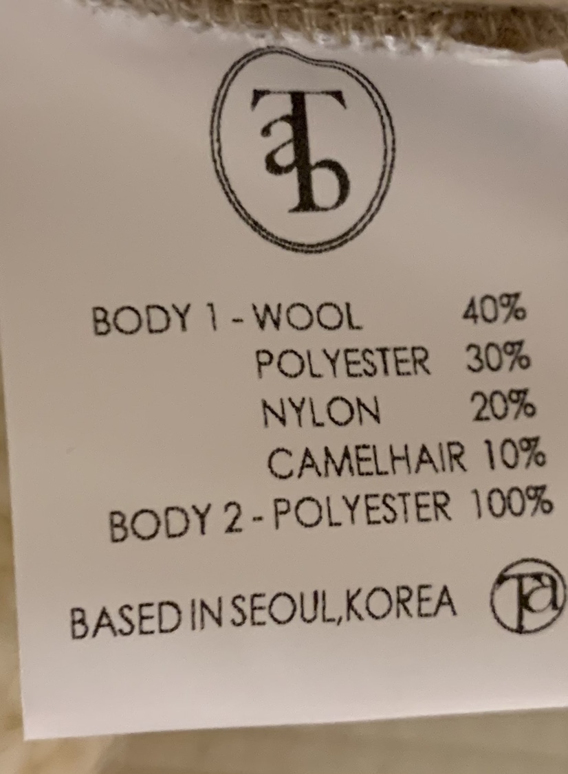 THE ABLE東大門㊣實拍女裝新款25秋冬推薦真品休閑中長款大衣THE ABLE/TA中長款大衣