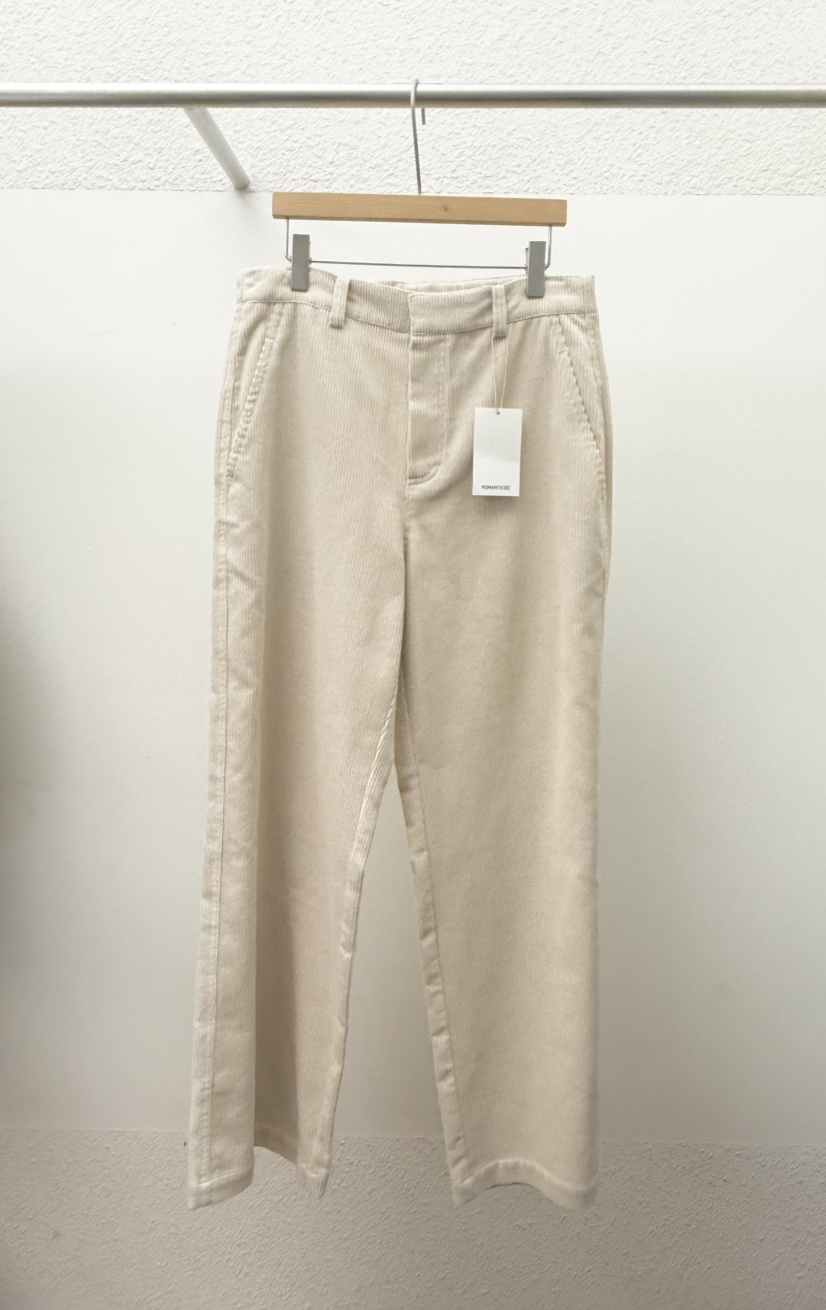 ROMANTICIZE韓國代購㊣女士新款真品時尚推薦休閑褲燈芯絨寬松ROMANTICIZE休閑褲圖色1