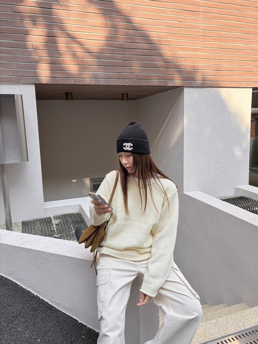 THE ABLE東大門㊣直郵女裝新品人氣25秋冬真品針織衫羊毛船領THE ABLE/TA針織衫