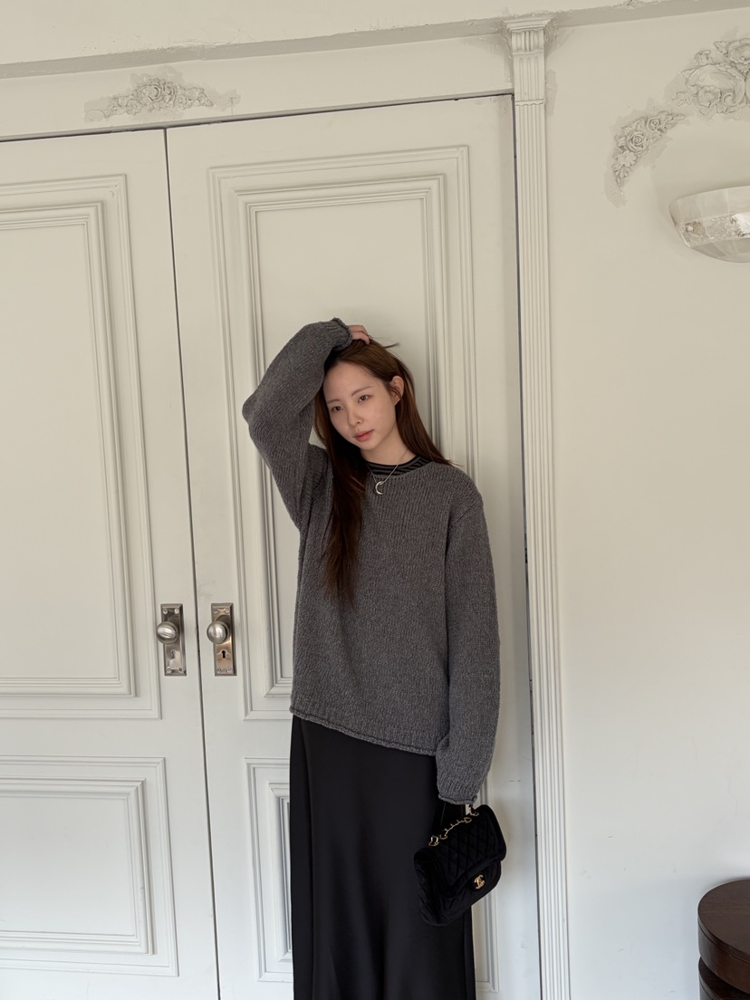 THE ABLE東大門㊣直郵女裝新品人氣25秋冬真品針織衫羊毛船領THE ABLE/TA針織衫