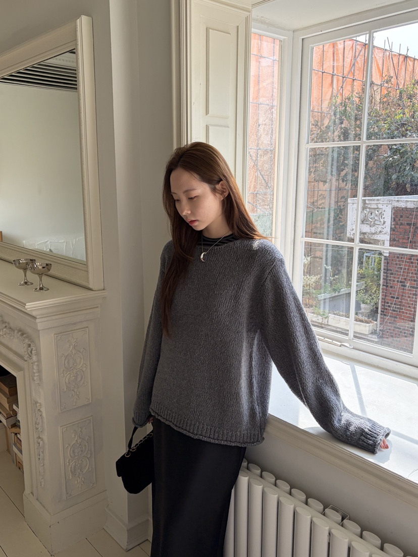 THE ABLE東大門㊣直郵女裝新品人氣25秋冬真品針織衫羊毛船領THE ABLE/TA針織衫