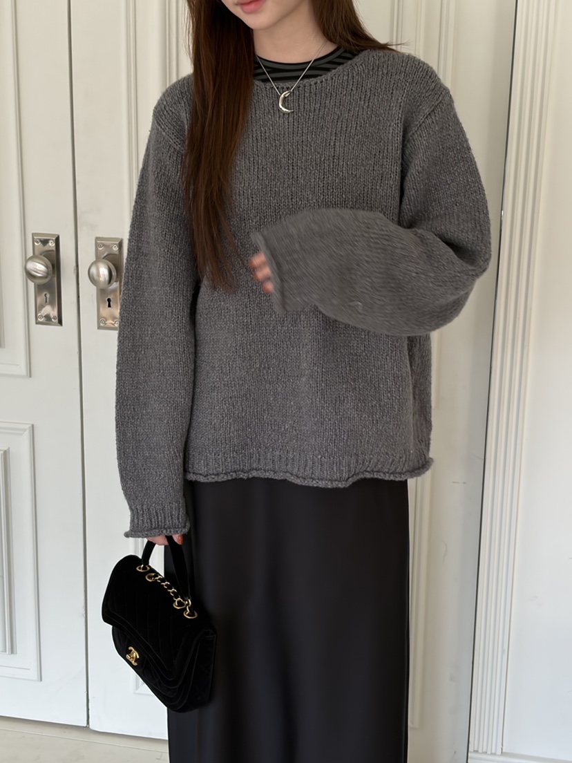 THE ABLE東大門㊣直郵女裝新品人氣25秋冬真品針織衫羊毛船領THE ABLE/TA針織衫