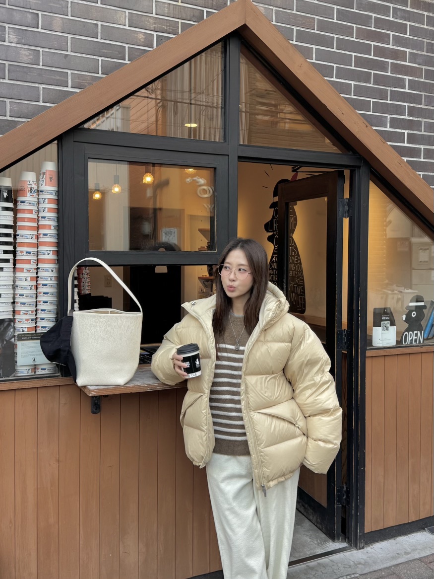 THE ABLE東大門㊣代購女裝新品熱賣推薦人氣短款羽絨服口袋THE ABLE/TA短款羽絨服