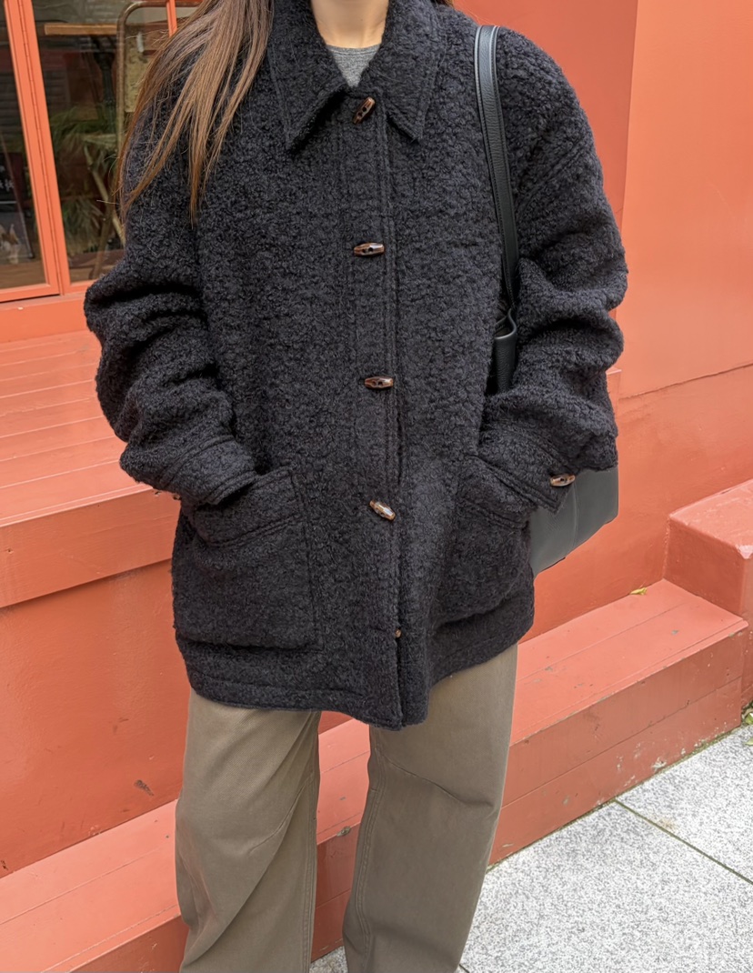 THE ABLE東大門㊣直郵女裝新款休閑熱賣真品短款大衣羊駝毛THE ABLE/TA短款大衣