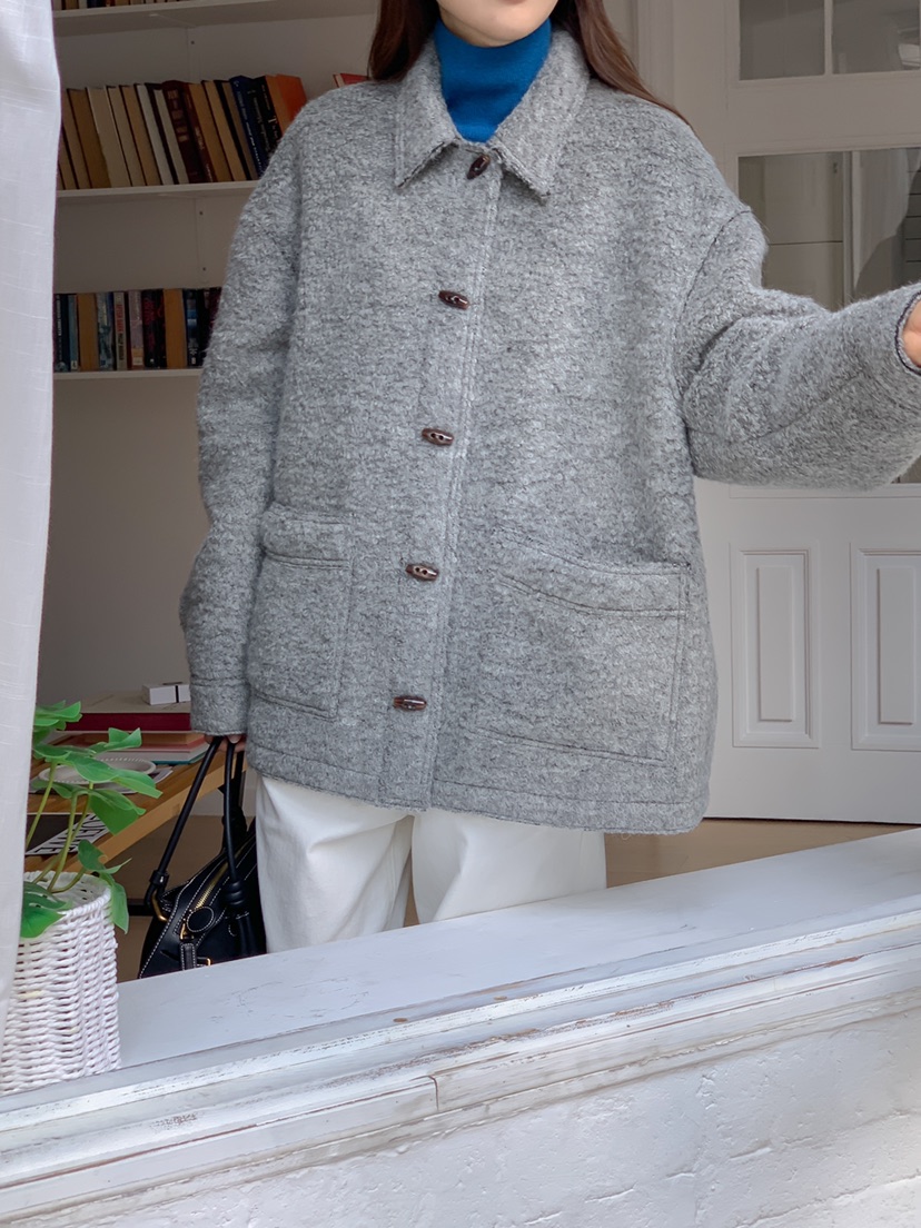 THE ABLE東大門㊣直郵女裝新款休閑熱賣真品短款大衣羊駝毛THE ABLE/TA短款大衣