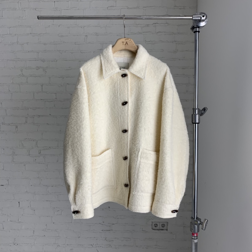 THE ABLE東大門㊣直郵女裝新款休閑熱賣真品短款大衣羊駝毛THE ABLE/TA短款大衣圖色1