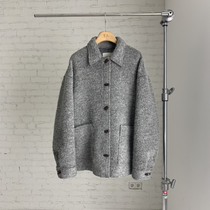 THE ABLE東大門㊣直郵女裝新款休閑熱賣真品短款大衣羊駝毛THE ABLE/TA短款大衣圖色2