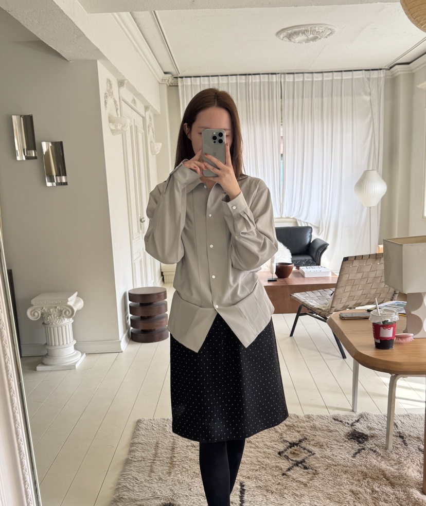 THE ABLE韓國代購㊣女裝新款25秋冬時尚熱賣休閑襯衫蕾絲衫THE ABLE/TA襯衫/蕾絲衫