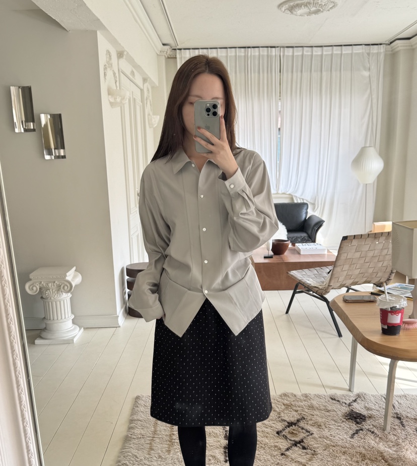 THE ABLE韓國代購㊣女裝新款25秋冬時尚熱賣休閑襯衫蕾絲衫THE ABLE/TA襯衫/蕾絲衫