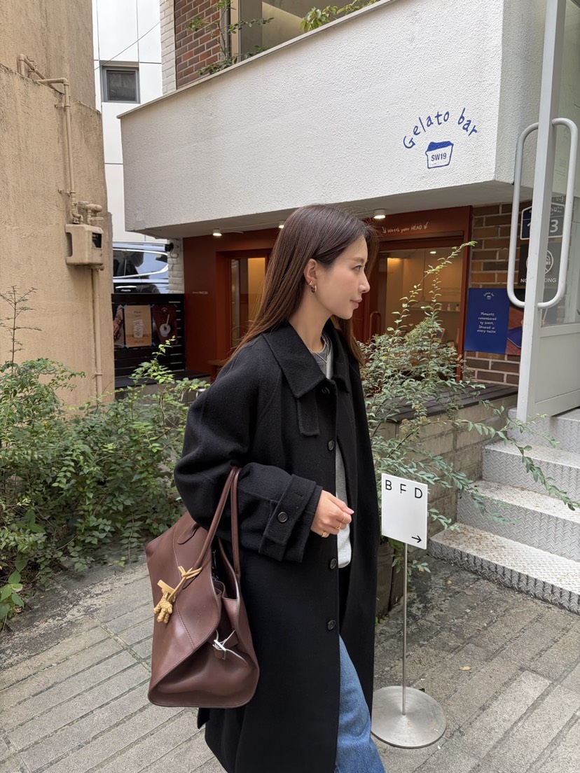 THE ABLE東大門㊣實拍女士新款熱賣人氣休閑中長款大衣含腰帶THE ABLE/TA中長款大衣