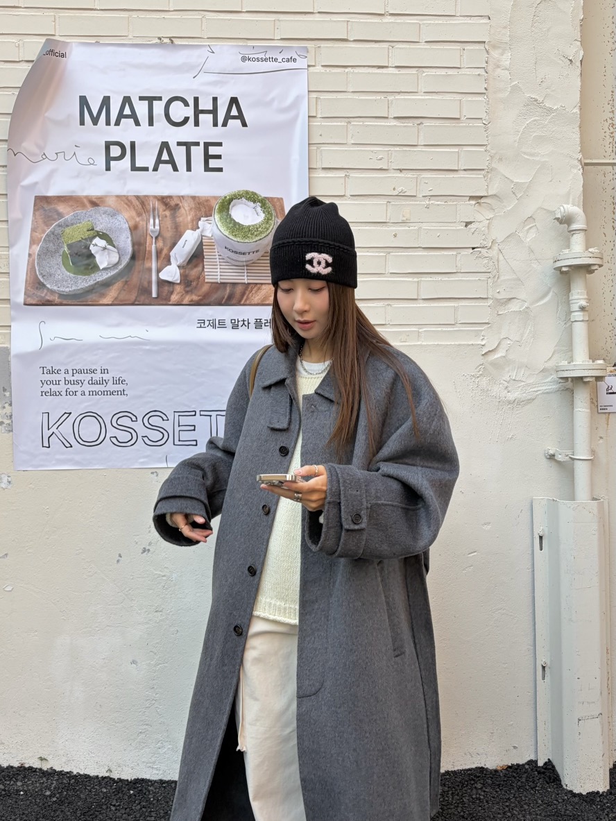 THE ABLE東大門㊣實拍女士新款熱賣人氣休閑中長款大衣含腰帶THE ABLE/TA中長款大衣