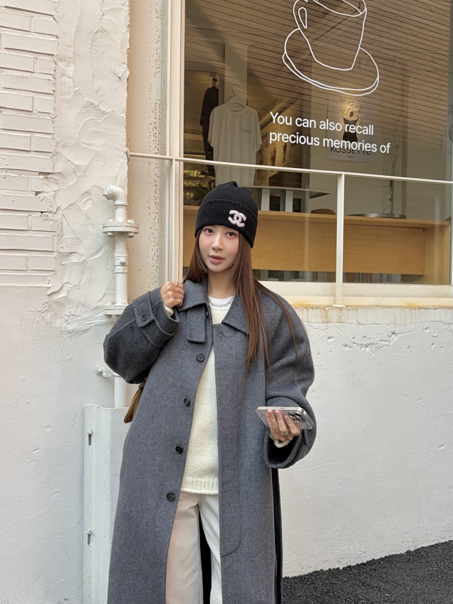 THE ABLE東大門㊣實拍女士新款熱賣人氣休閑中長款大衣含腰帶THE ABLE/TA中長款大衣