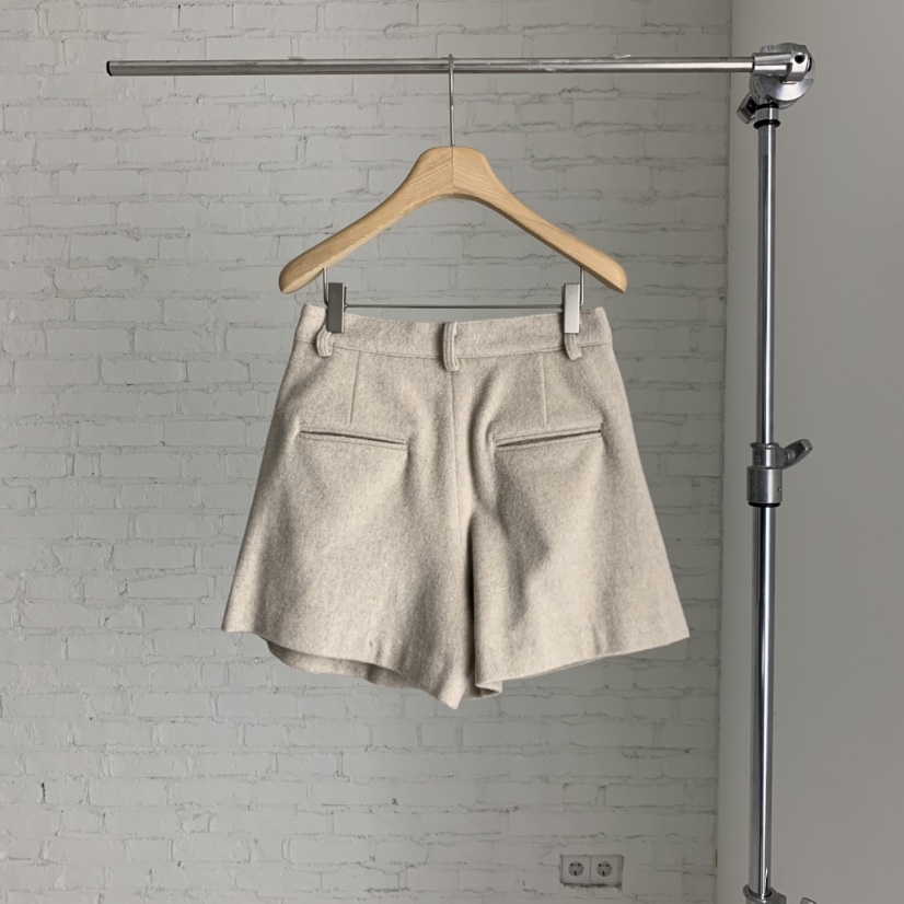 THE ABLE韓國代購㊣女裝新款25秋冬熱賣時尚職業真品短褲羊毛THE ABLE/TA短褲