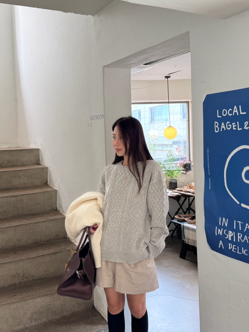 THE ABLE韓國代購㊣女裝新款25秋冬熱賣時尚職業真品短褲羊毛THE ABLE/TA短褲