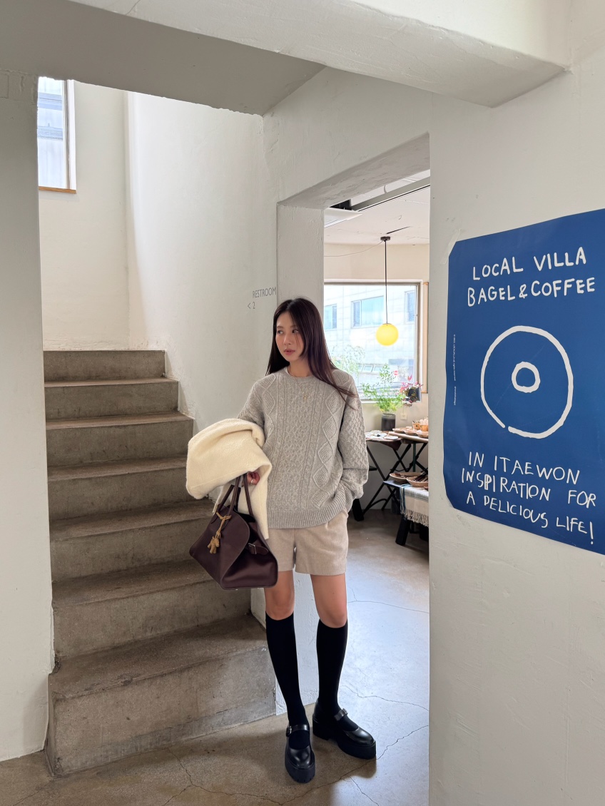 THE ABLE韓國代購㊣女裝新款25秋冬熱賣時尚職業真品短褲羊毛THE ABLE/TA短褲