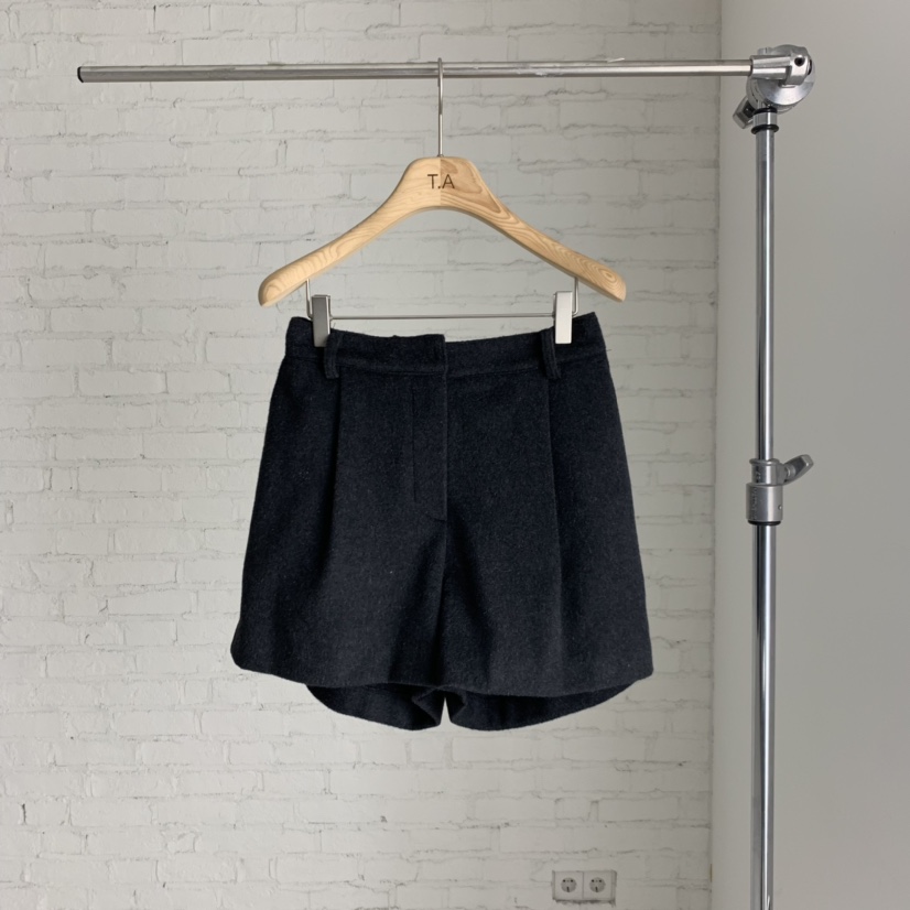 THE ABLE韓國代購㊣女裝新款25秋冬熱賣時尚職業真品短褲羊毛THE ABLE/TA短褲圖色1