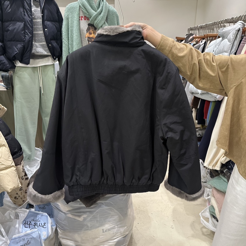 MELO韓國直郵㊣女士新品熱賣人氣推薦休閑時尚25秋冬夾克雙面MELO夾克