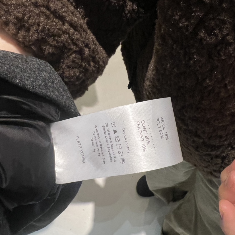 PLATE東大門㊣實拍女裝新品人氣25秋冬中長款大衣羊毛夾棉絨PLATE中長款大衣