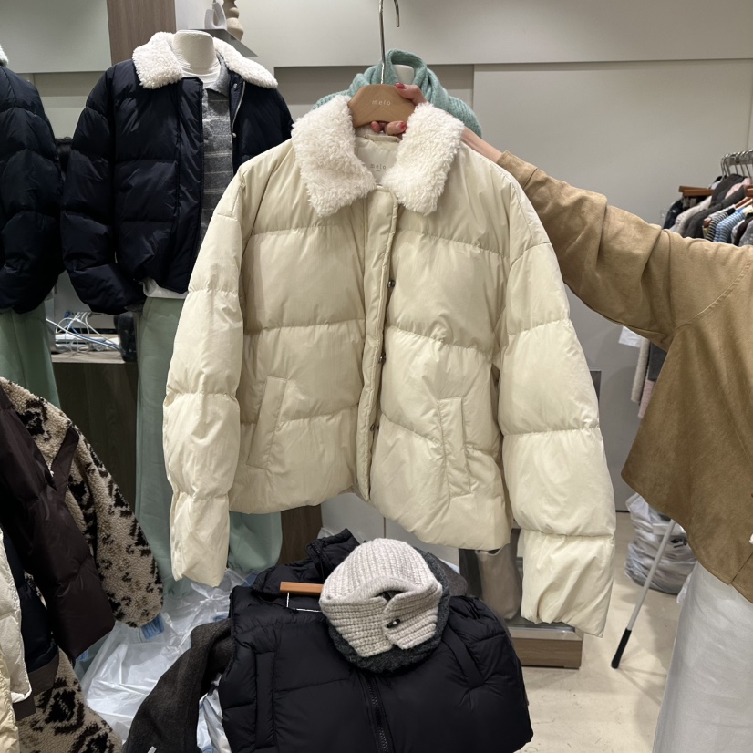MELO東大門㊣代購女士新款真品休閑職業熱賣推薦短款羽絨服MELO短款羽絨服圖色1