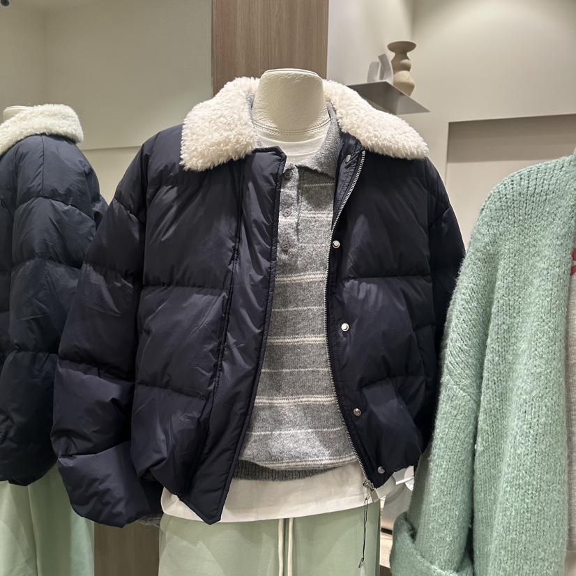 MELO東大門㊣代購女士新款真品休閑職業熱賣推薦短款羽絨服MELO短款羽絨服圖色2