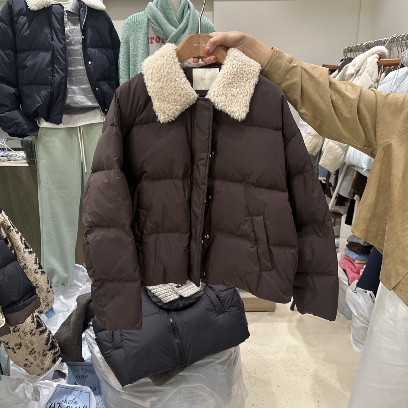 MELO東大門㊣代購女士新款真品休閑職業熱賣推薦短款羽絨服MELO短款羽絨服圖色3