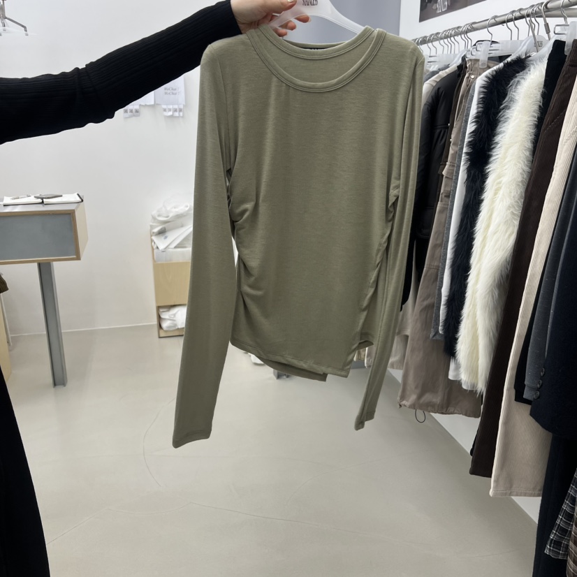 STAINLESS韓國代購㊣女裝新款休閑時尚推薦職業真品長袖T恤STAINLESS長袖T恤圖色3