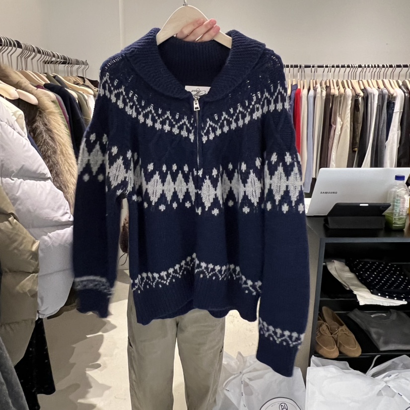 PLATE韓國代購㊣女裝新款25秋冬休閑職業推薦真品熱賣針織衫PLATE針織衫圖色1