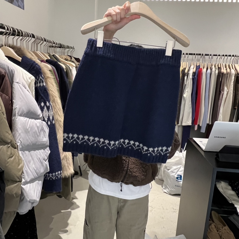 PLATE韓國直郵㊣女裝新品休閑熱賣真品人氣25秋冬職業時尚短裙PLATE短裙