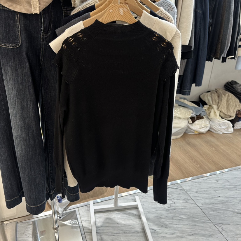 ABLESTUDIO韓國代購㊣女士新款真品25秋冬時尚熱賣職業針織衫ABLESTUDIO針織衫