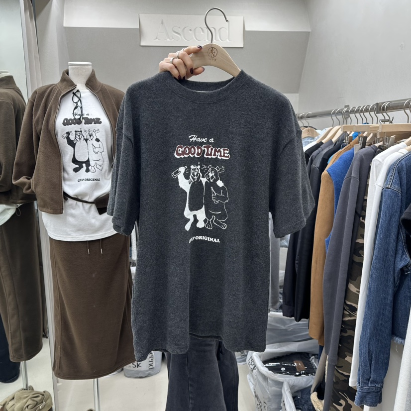 ASCEND東大門㊣實拍女士新款職業真品推薦休閑熱賣25秋冬T恤ASCENDT恤圖色2