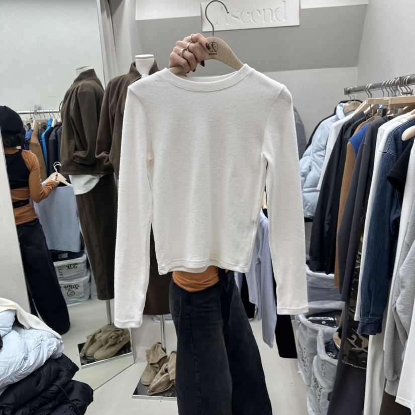 ASCEND東大門㊣代購女士新款真品職業時尚人氣休閑長袖T恤修身ASCEND長袖T恤圖色1