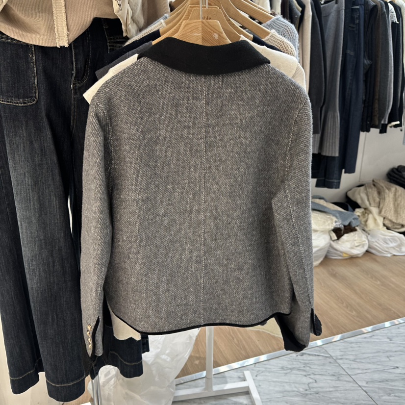 ABLESTUDIO韓國直郵㊣女裝新款推薦真品25秋冬職業夾克手工ABLESTUDIO夾克