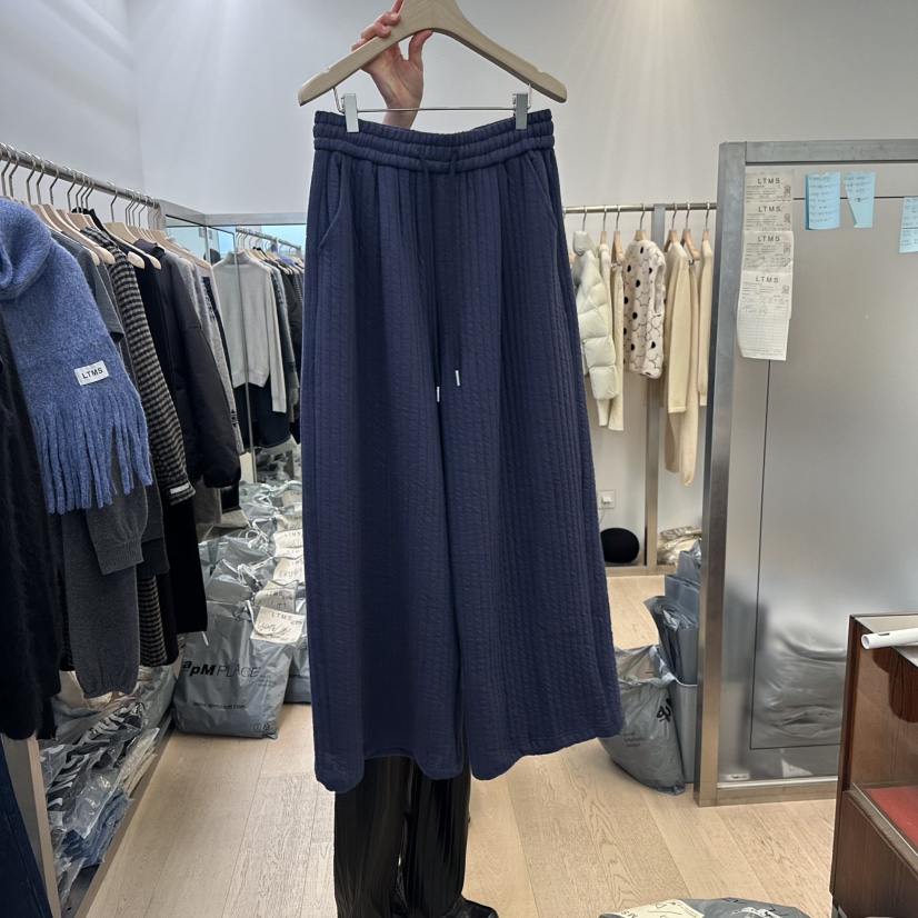 LTMS東大門㊣實拍女士新款休閑推薦職業人氣熱賣休閑褲絎縫LTMS休閑褲圖色1深藍色