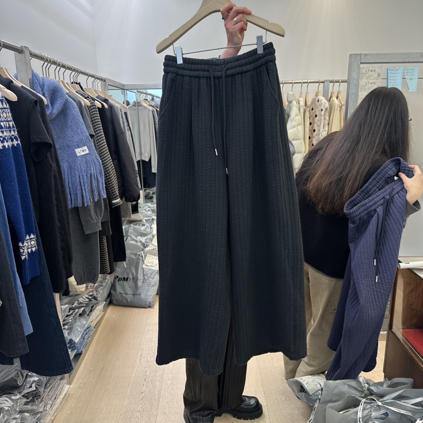 LTMS東大門㊣實拍女士新款休閑推薦職業人氣熱賣休閑褲絎縫LTMS休閑褲圖色2黑色