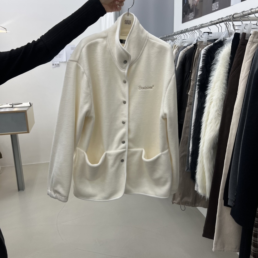 STAINLESS東大門㊣實拍女士新款職業時尚休閑25秋冬衛衣連帽STAINLESS衛衣圖色1