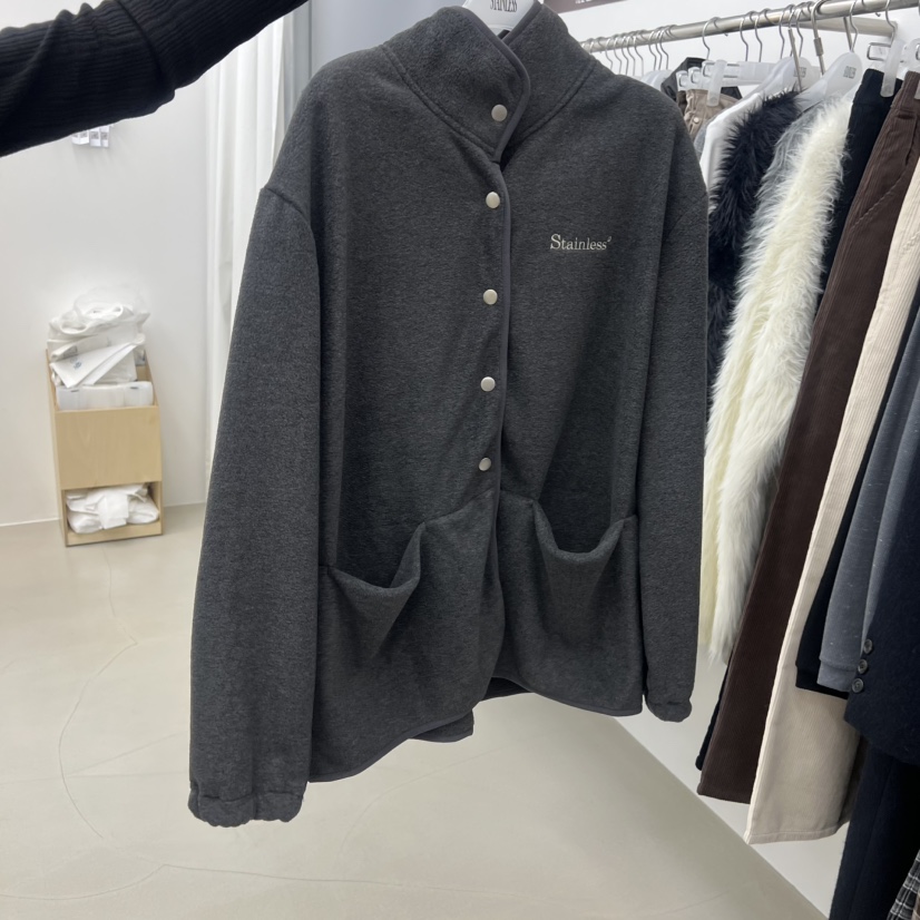 STAINLESS東大門㊣實拍女士新款職業時尚休閑25秋冬衛衣連帽STAINLESS衛衣圖色2