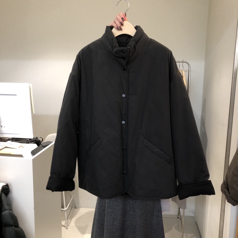 OUTRENE東大門㊣實拍女裝新品25秋冬職業時尚休閑短款棉服高領OUTRENE短款棉服圖色2