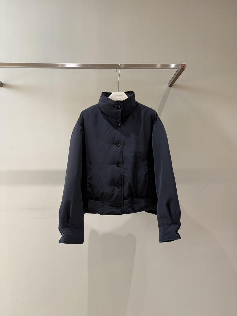 LIMED SPRUCE韓國代購㊣女裝新品25秋冬人氣短款羽絨服鵝絨LIMED SPRUCE短款羽絨服圖色1深藍色