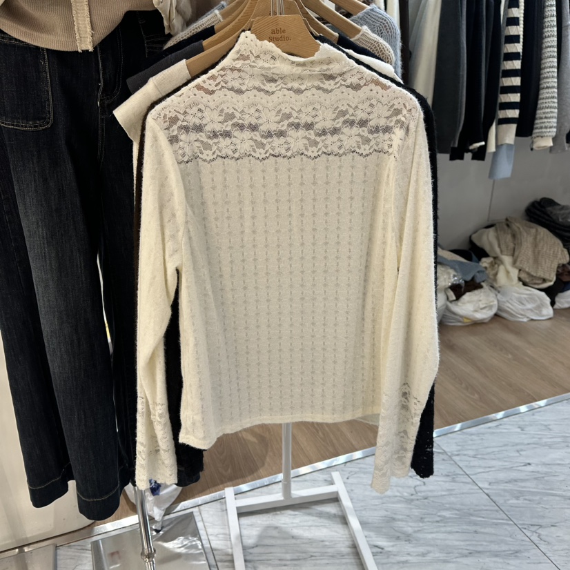 ABLESTUDIO東大門㊣代購女士新款人氣時尚熱賣推薦休閑針織衫ABLESTUDIO針織衫圖色1