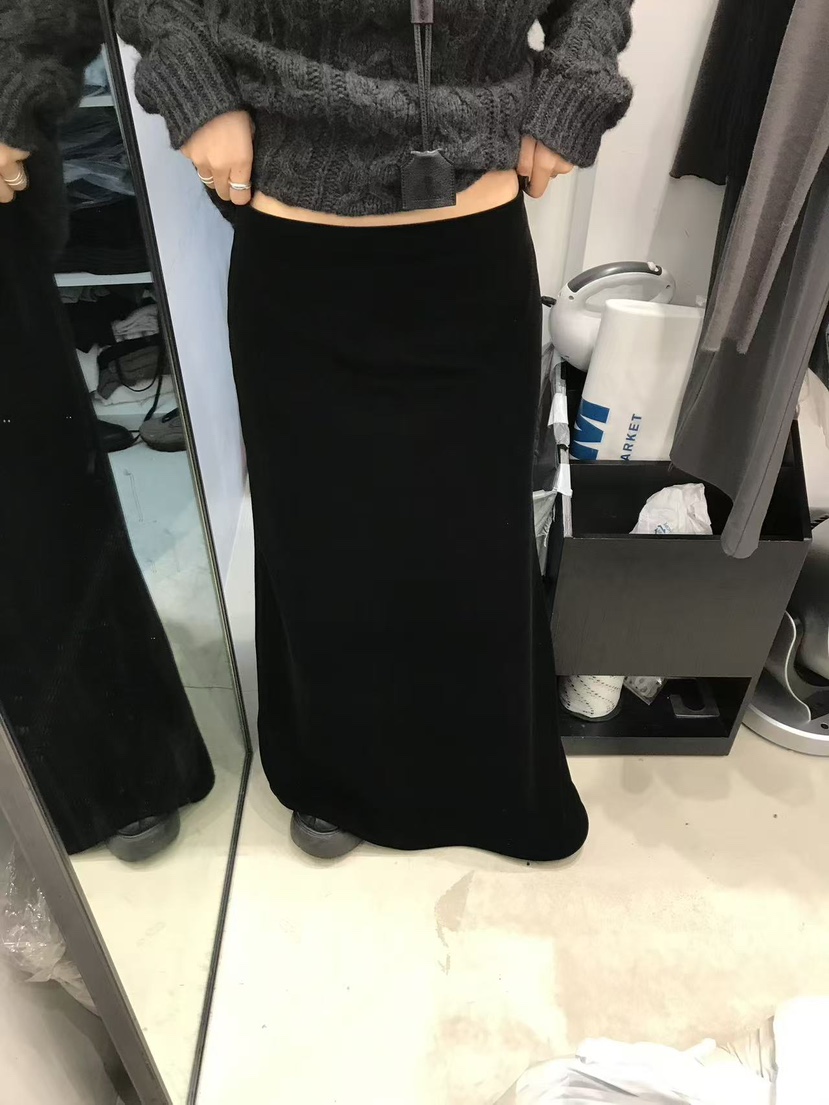 RECOVER東大門㊣代購女士新品人氣熱賣推薦半身裙中短裙天鵝絨RECOVER/MOMENT半身裙/中短裙圖色2