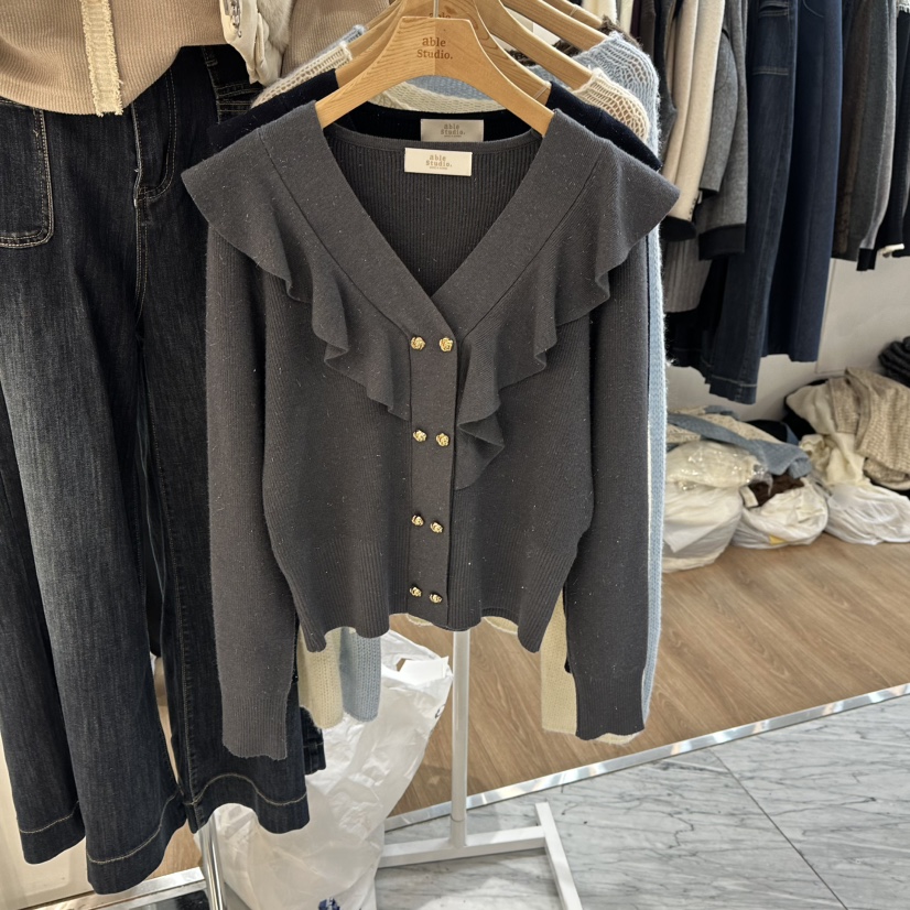 ABLESTUDIO東大門㊣代購女裝新品真品休閑人氣推薦時尚針織衫ABLESTUDIO針織衫圖色2