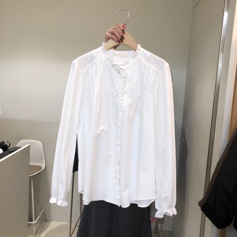 OUTRENE東大門㊣代購女裝新品人氣熱賣時尚休閑推薦襯衫蕾絲衫OUTRENE襯衫/蕾絲衫圖色1