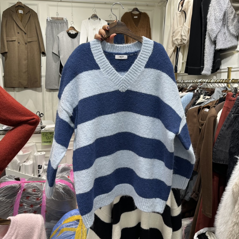 J.RITZY韓國代購㊣女裝新品熱賣25秋冬人氣休閑時尚針織衫J.RITZY針織衫圖色1