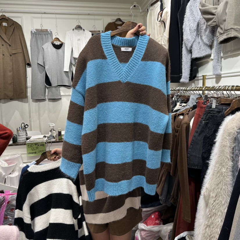 J.RITZY韓國代購㊣女裝新品熱賣25秋冬人氣休閑時尚針織衫J.RITZY針織衫圖色3