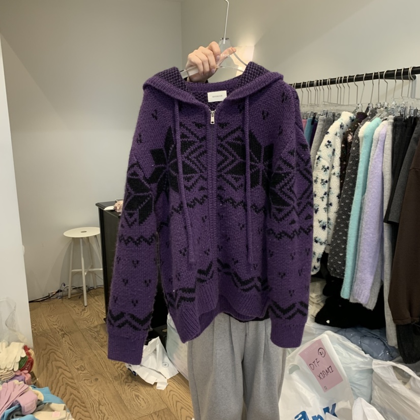 RIVEROOM東大門㊣直郵女裝新款推薦時尚熱賣人氣休閑25秋冬毛衣RIVEROOM毛衣圖色1