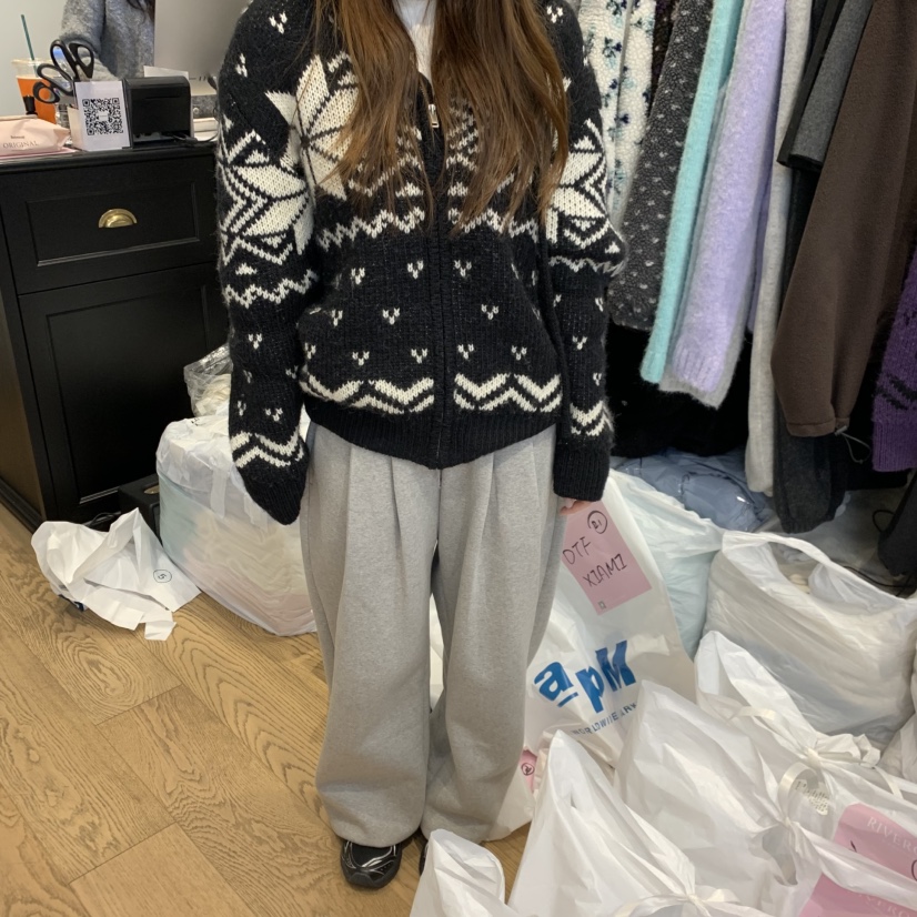 RIVEROOM東大門㊣直郵女裝新款推薦時尚熱賣人氣休閑25秋冬毛衣RIVEROOM毛衣圖色2