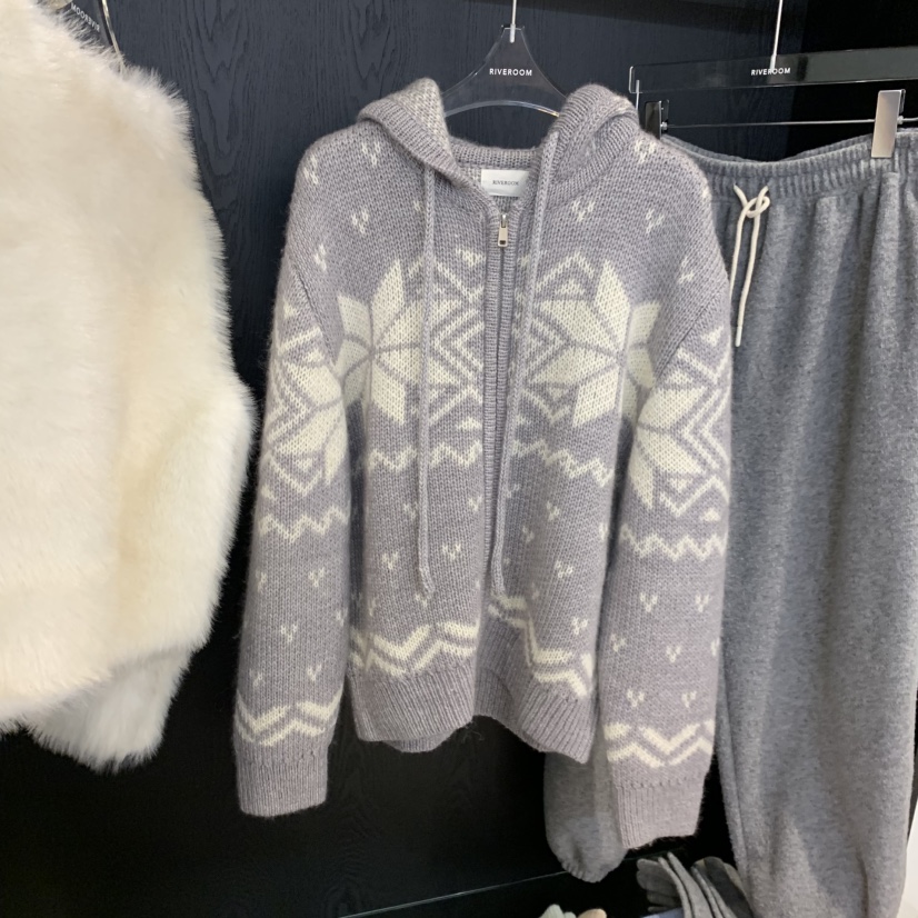 RIVEROOM東大門㊣直郵女裝新款推薦時尚熱賣人氣休閑25秋冬毛衣RIVEROOM毛衣圖色3