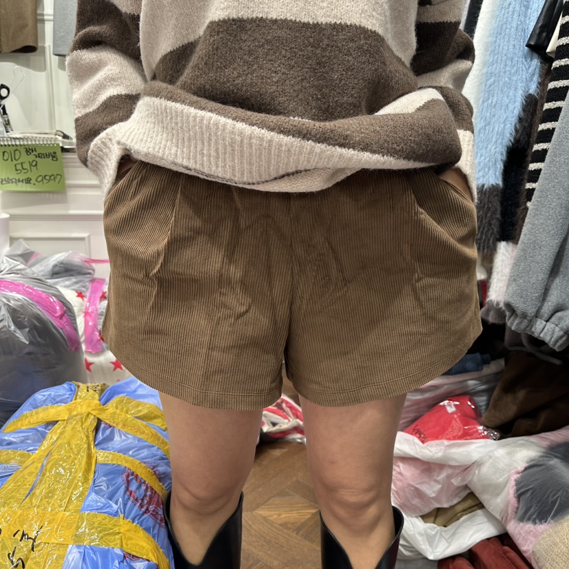 J.RITZY東大門㊣直郵女士新款推薦休閑時尚職業熱賣短褲褶皺J.RITZY短褲圖色1