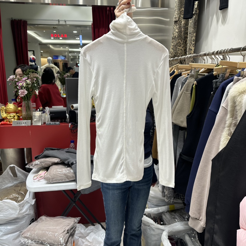 SOLAR韓國直郵㊣女士新款熱賣真品休閑時尚推薦職業長袖T恤SOLAR長袖T恤